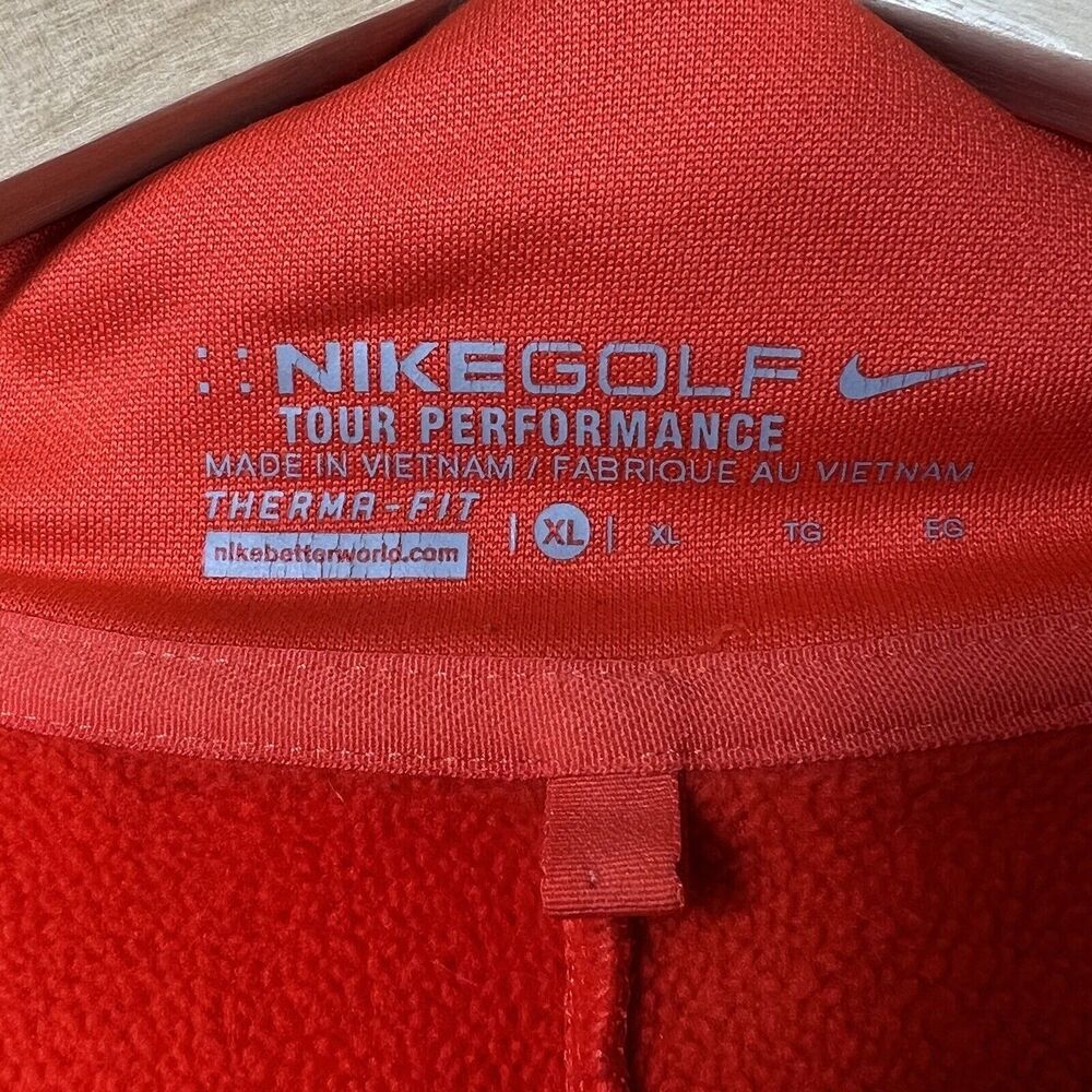 Baltimore Orioles Nike Golf Orange Quarter Zip Fleece Jacket Size XL - Picture 8 of 11